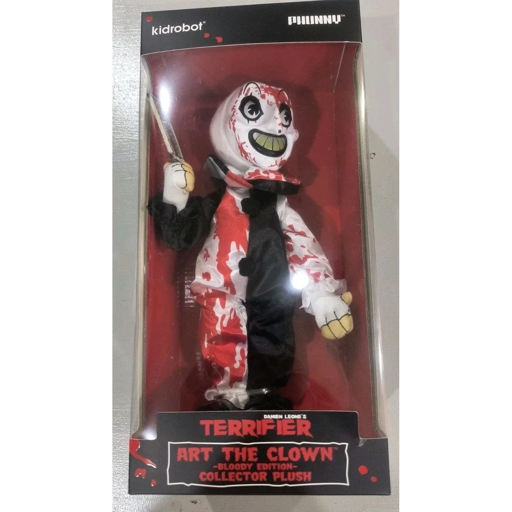 KIDROBOT PHUNNY TERRIFIER ART THE CLOWN BLOODY EDITION COLLECTOR PLUSH NEW